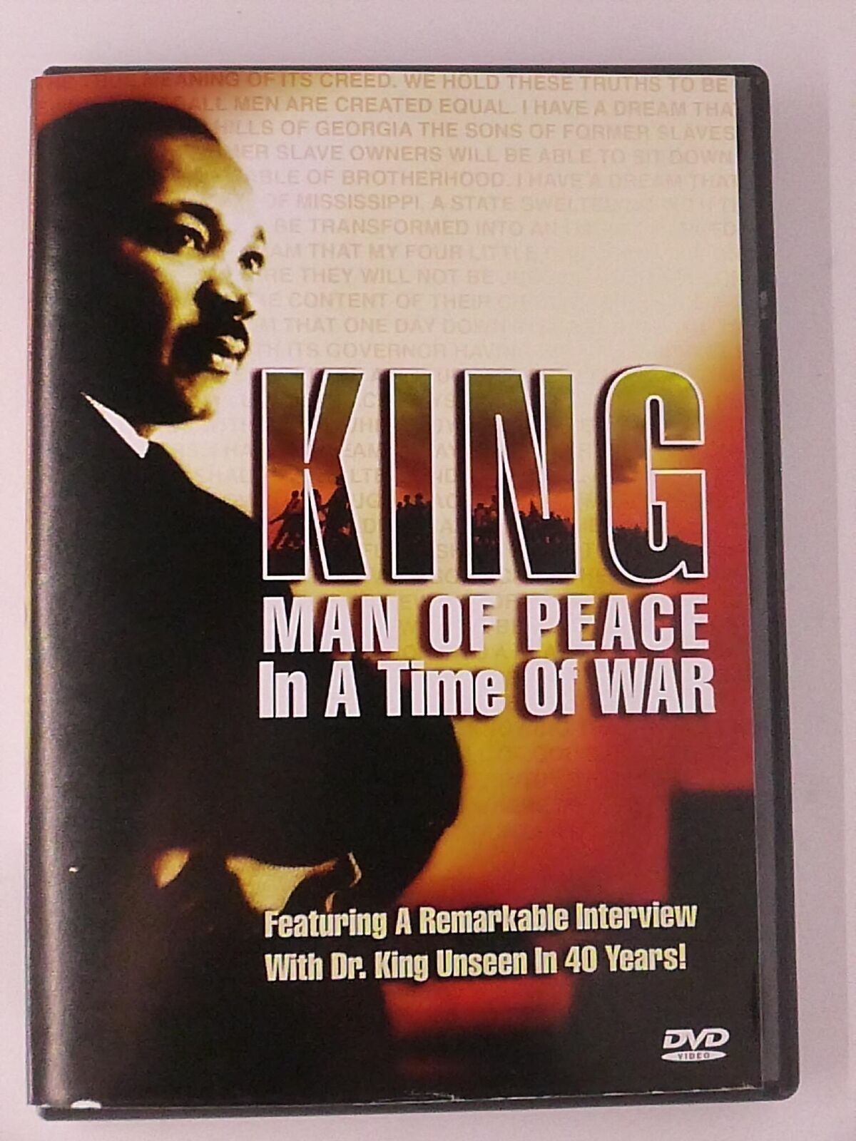 King - Man of Peace in a Time of War (DVD, 2007) - K0303