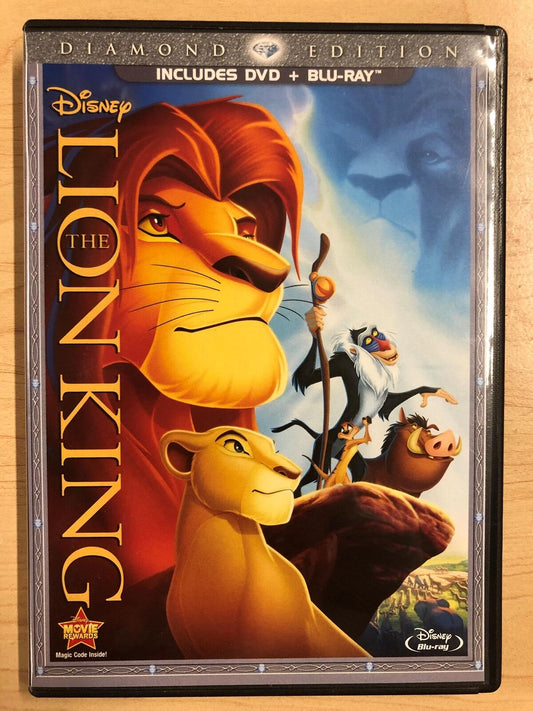 The Lion King (Blu-ray and DVD, Disney Diamond Edition, 1994) - J1231