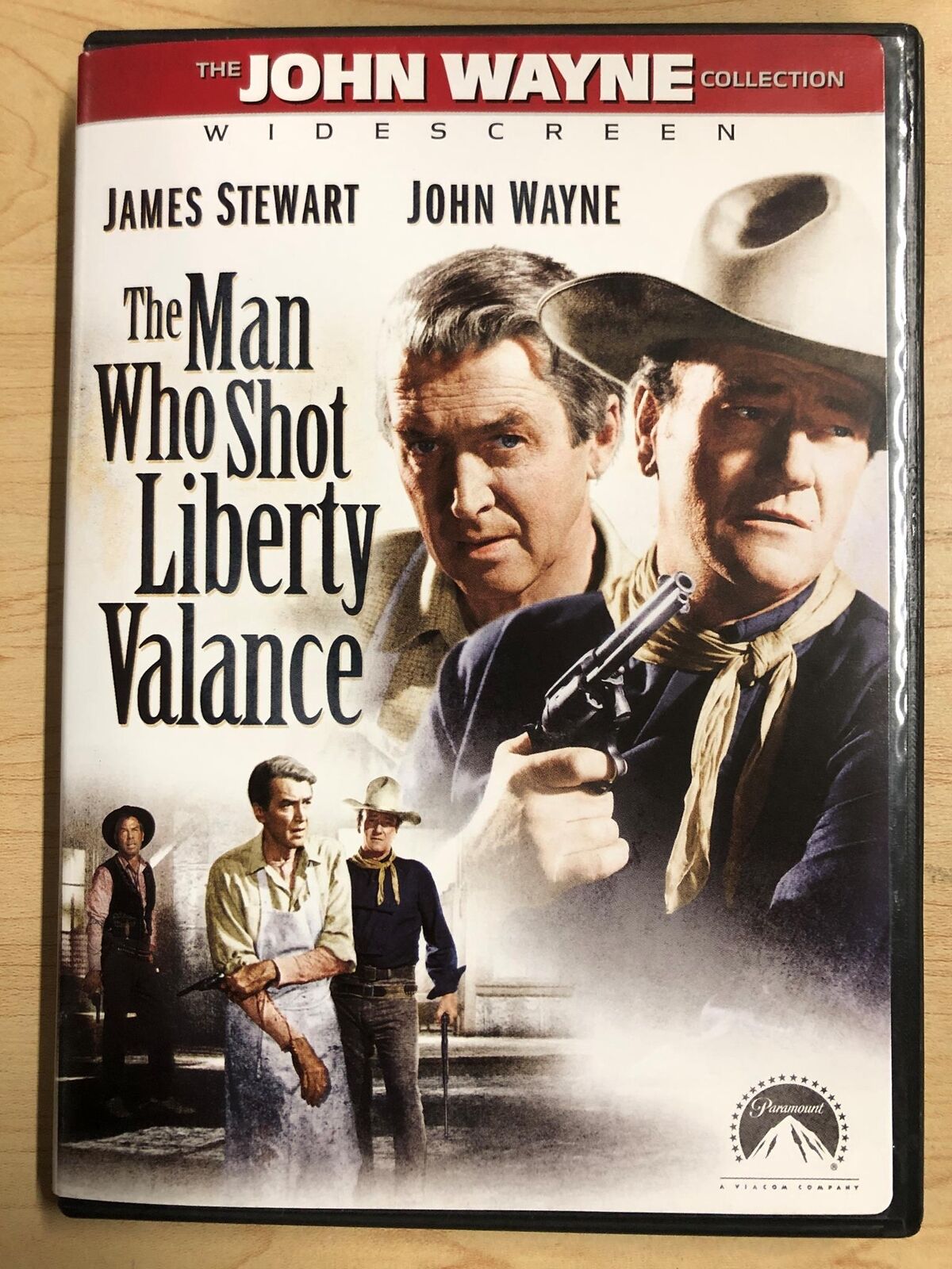 The Man Who Shot Liberty Valance (DVD, 1962, Widescreen, John Wayne) - L01
