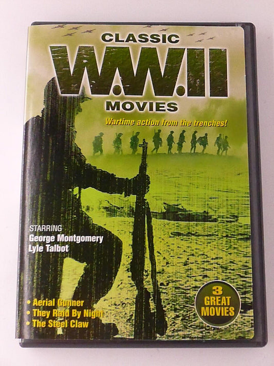 Classic WWII Movies - Aerial Gunner, They Raid by Night,.. (DVD, 3-film) - K0107