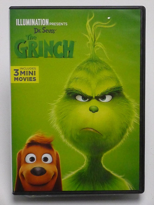 Dr. Seuss - The Grinch (DVD, includes 3 Mini Movies, 2018) - K9