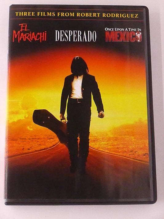 El Mariachi, Desperado, Once Upon a Time in Mexico (DVD, 3-film) - K0303