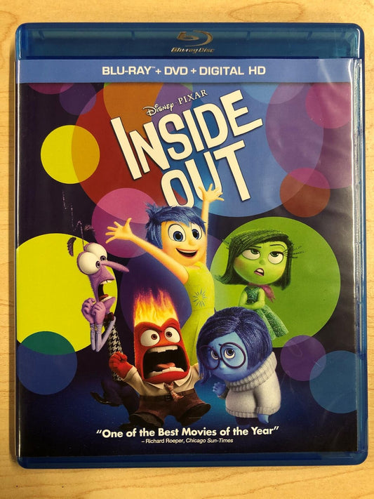 Inside Out (Blu-ray, DVD, Disney Pixar, 2015) - J1105
