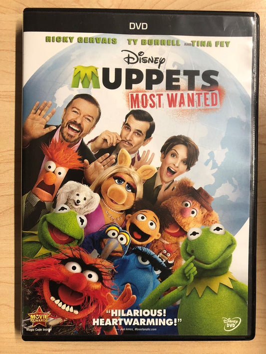 Muppets Most Wanted (DVD, Disney, 2014) - J1105