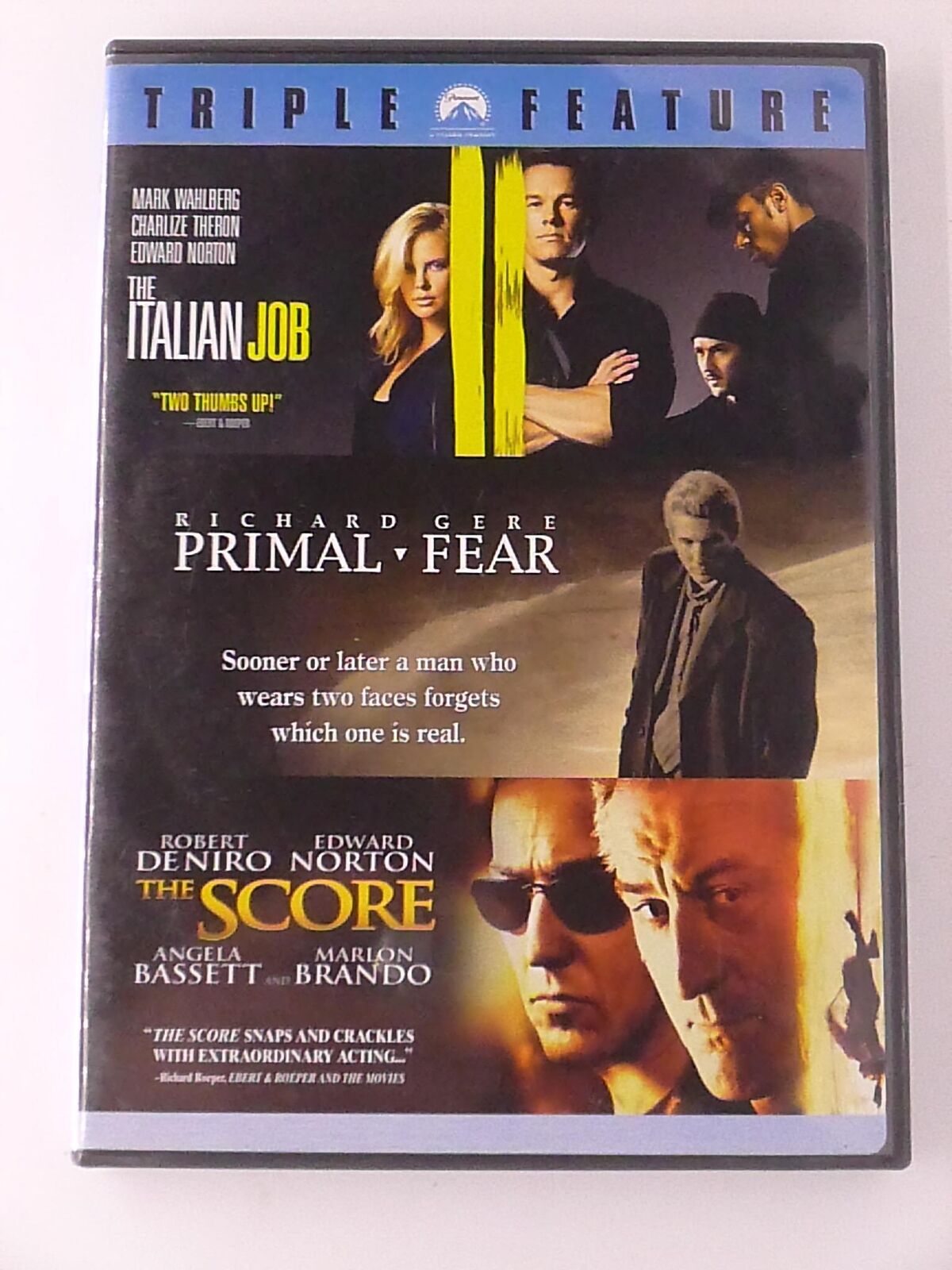 The Italian Job, Primal Fear, The Score (DVD, triple feature) - K6