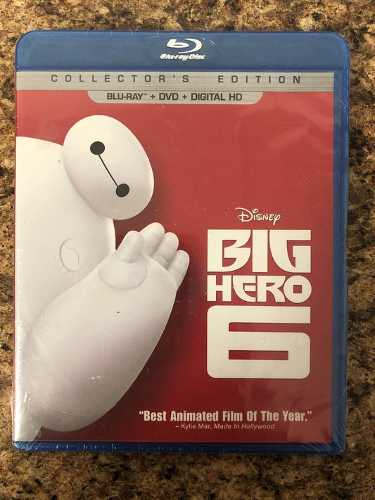 Big Hero 6 (Blu-ray and DVD, 2014, Disney) - J1231