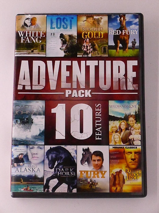 Adventure Pack - White Fang, Fury, Rugged Gold, To Brave A.. (DVD, 10 film) - K5