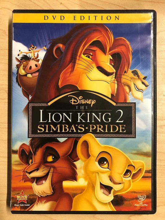 The Lion King 2 - Simbas Pride (DVD, 1998, Disney) - J1231
