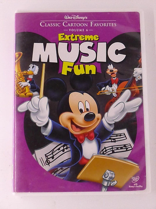 Classic Cartoon Favorites - Extreme Music Fun Volume 6 (DVD, Disney) - J0917