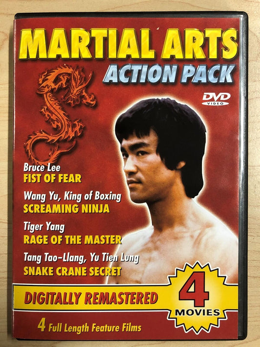 Martial Arts - Fist of Fear, Screaming Ninja, Rage of th.. (DVD, 4-film) - K0428