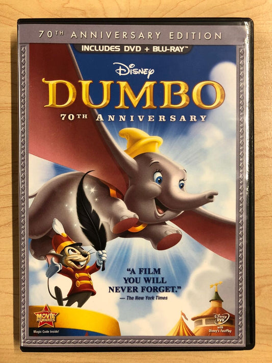Dumbo (Blu-ray and DVD, Disney, 1941) - J1231