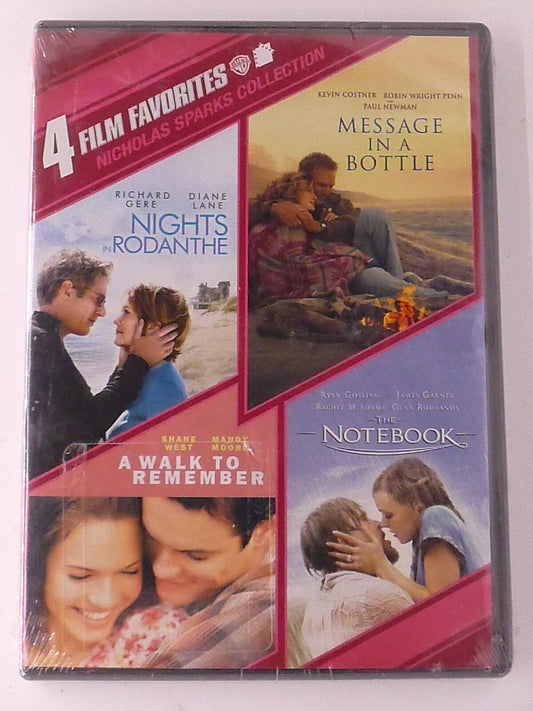 Nights in Rodanthe, Message in a Bottle, The Notebook,... (DVD, 4-Film) - NEW24