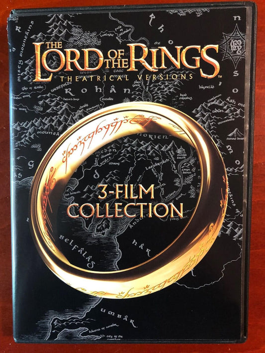 The Lord of the Rings Trilogy - Fellowship, Two Towers, R (DVD, 3-film) - K0428