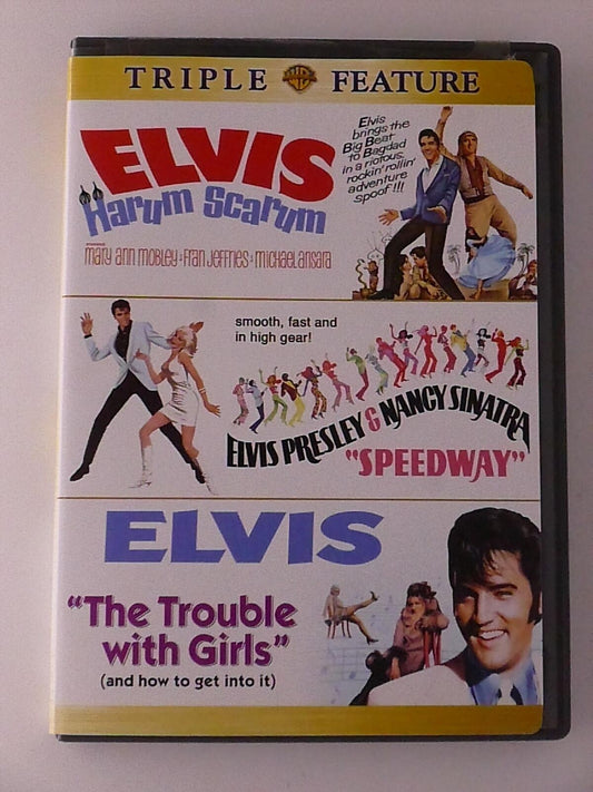 Elvis Triple Feature - Harum Scarum, Speedway, The Trouble with Girls (DVD) - K6