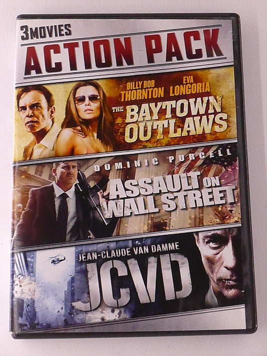 The Baytown Outlaws, Assault on Wall Street, JCVD (DVD, 3-film) - K0428