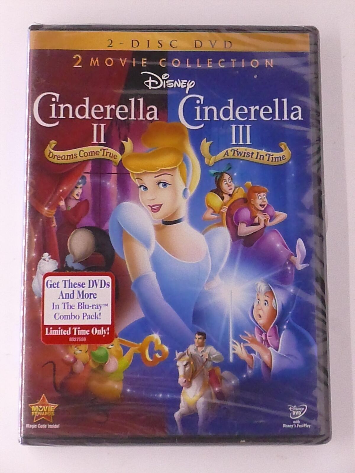 Cinderella II - Cinderella III (DVD, Disney Double Feature) - NEW24 ...