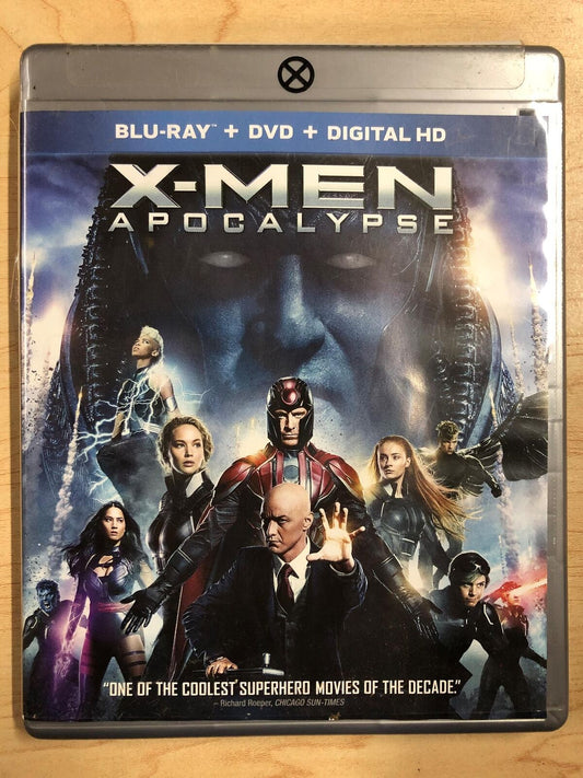 X-Men Apocalypse (Blu-ray, DVD, 2016) - J1231