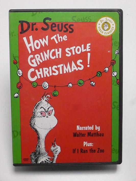 Dr. Seuss How the Grinch Stole Christmas (DVD, 1992) - K9
