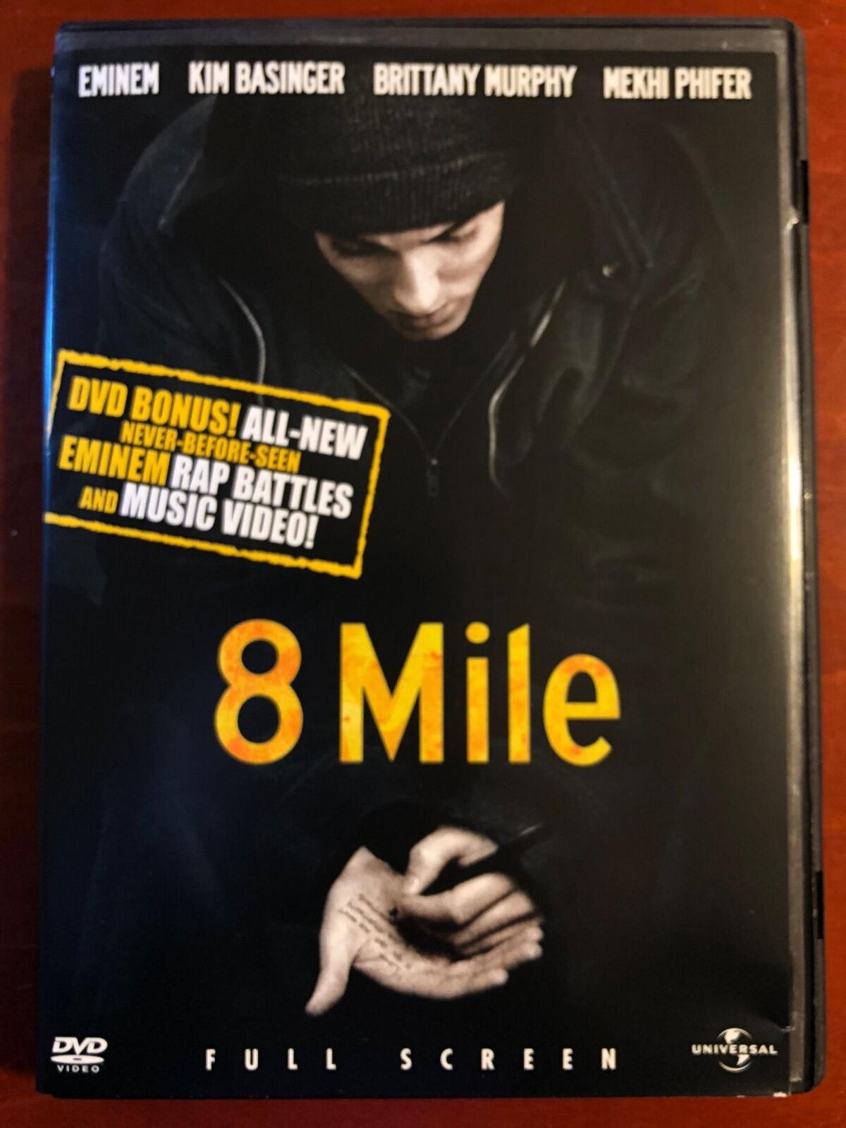 8 Mile (DVD, 2002, Full Frame) - K6