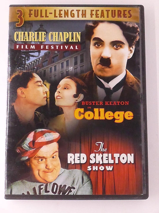 Charlie Chaplin Film Festival, College, The Red Skelton.. (DVD, 3-film) - K0428