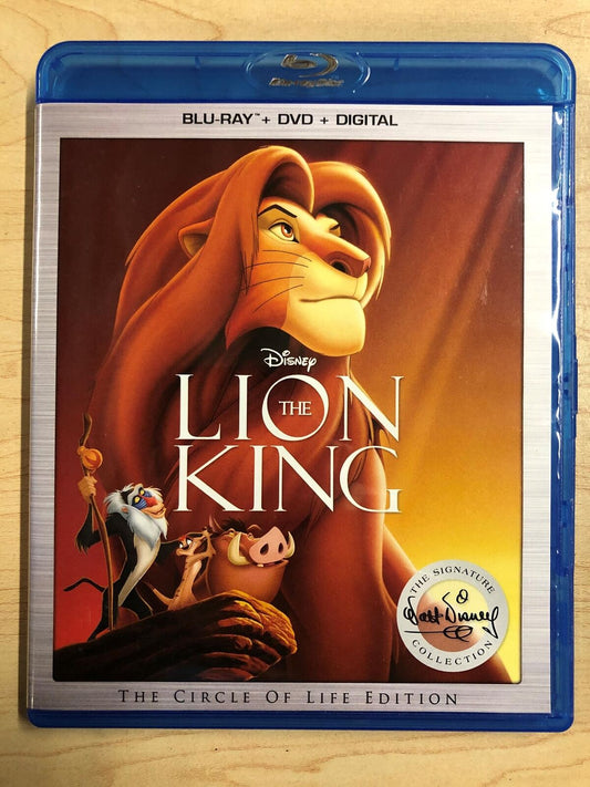 The Lion King (Blu-ray and DVD, Disney, 1994) - J1105