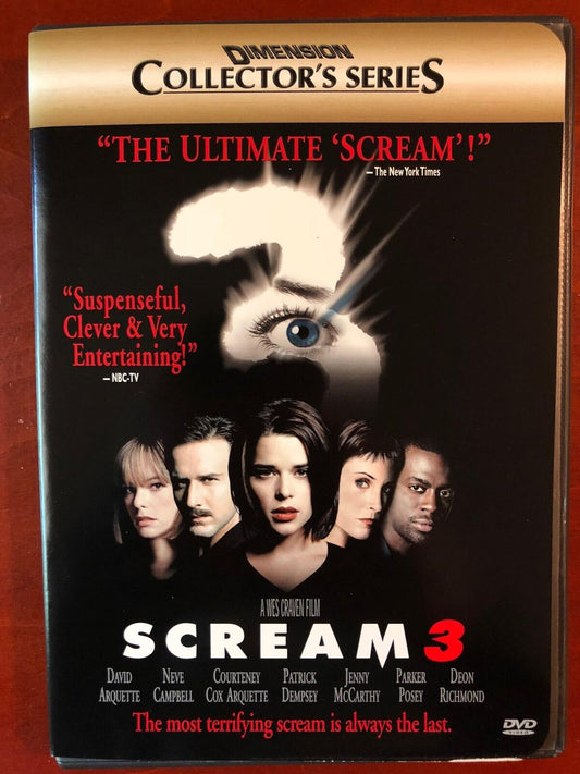 Scream 3 (DVD, 2000) - J1022