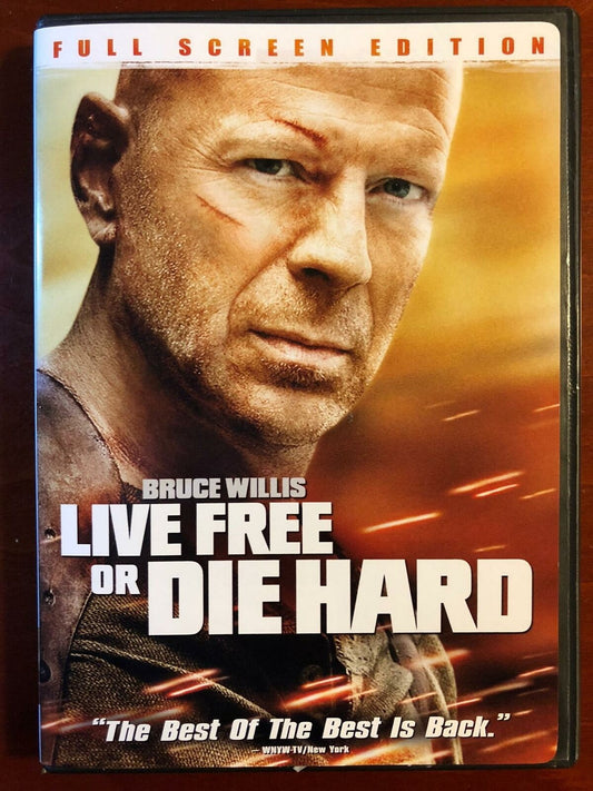 Live Free or Die Hard (DVD, 2007, Full Frame) - K8