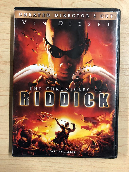 The Chronicles of Riddick (DVD, 2004, Widescreen, Unrated Directors Cut) - J1231