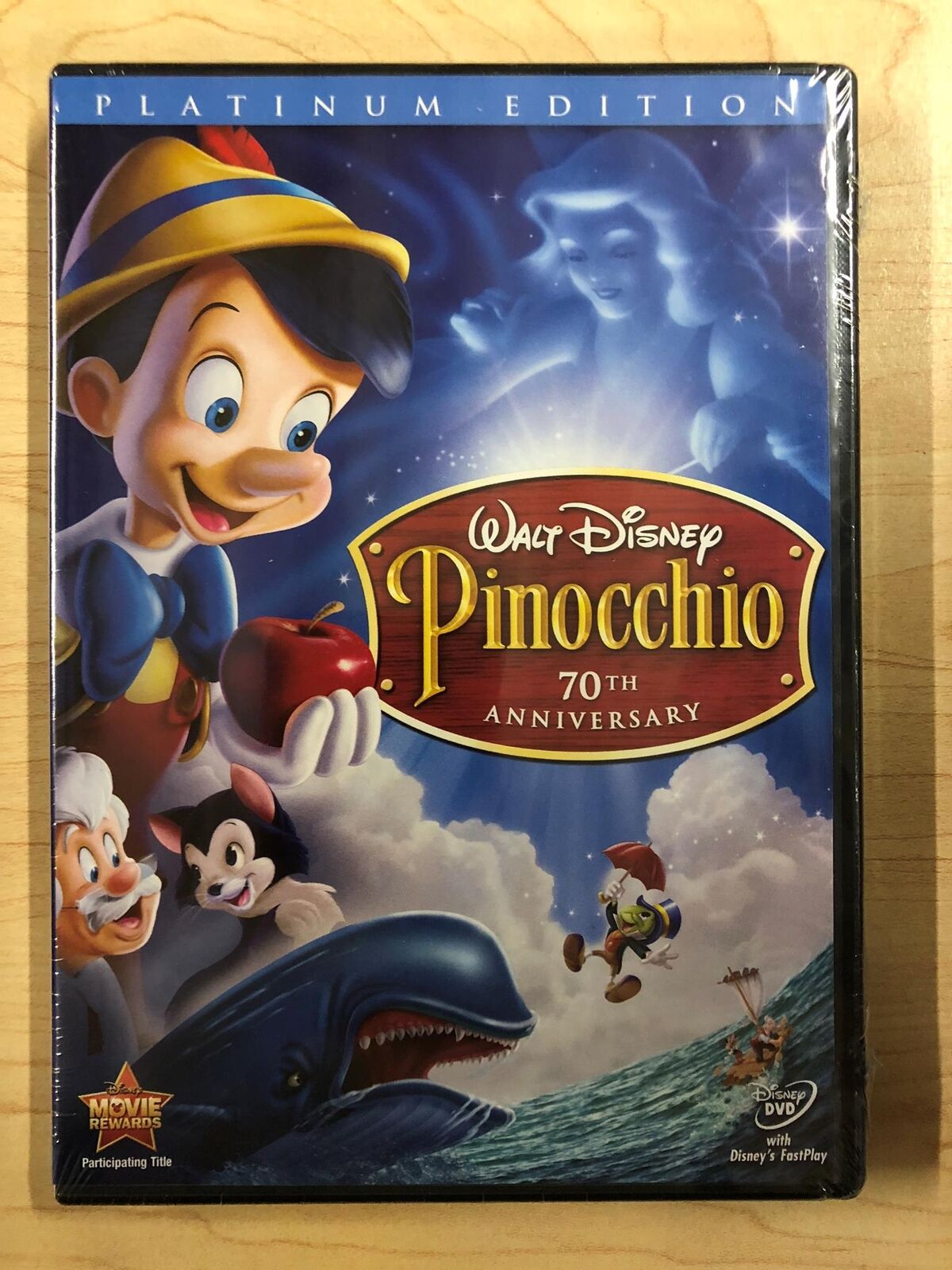 Pinocchio (DVD, Disney, 70th Anniversary Platinum Edition, 1940) - NEW ...