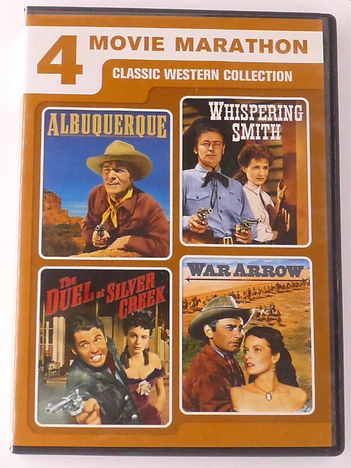 Albuquerque, Whispering Smith, The Duel at Silver Creek,.. (DVD, 4-film) - J0730