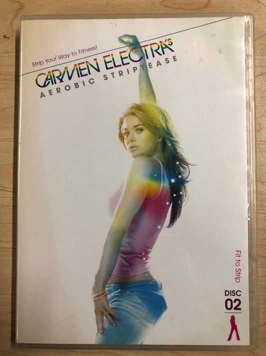 Carmen Electra Aerobic Striptease Fit to Strip (DVD, Disc 2, exercise) - J0806