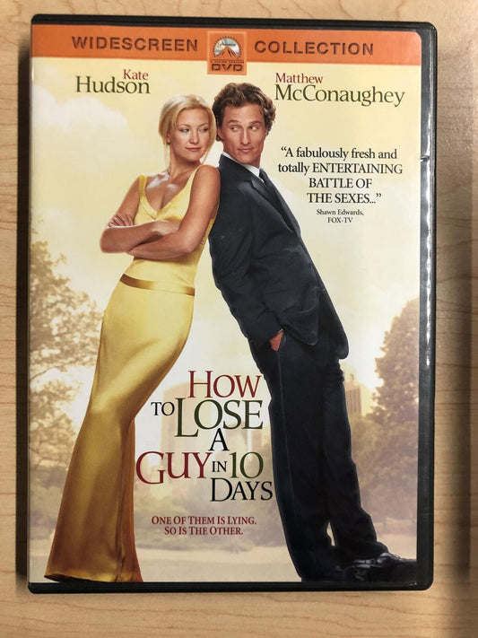 How to Lose a Guy in 10 Days (DVD, 2003, Widescreen) - K9