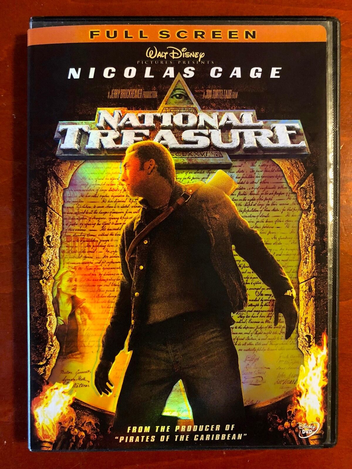 National Treasure (DVD, 2004, Full Screen, Disney) - K0428