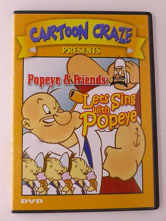 Cartoon Craze - Popeye and Friends Lets Sing with Popeye (DVD, 10 ep) - I1225