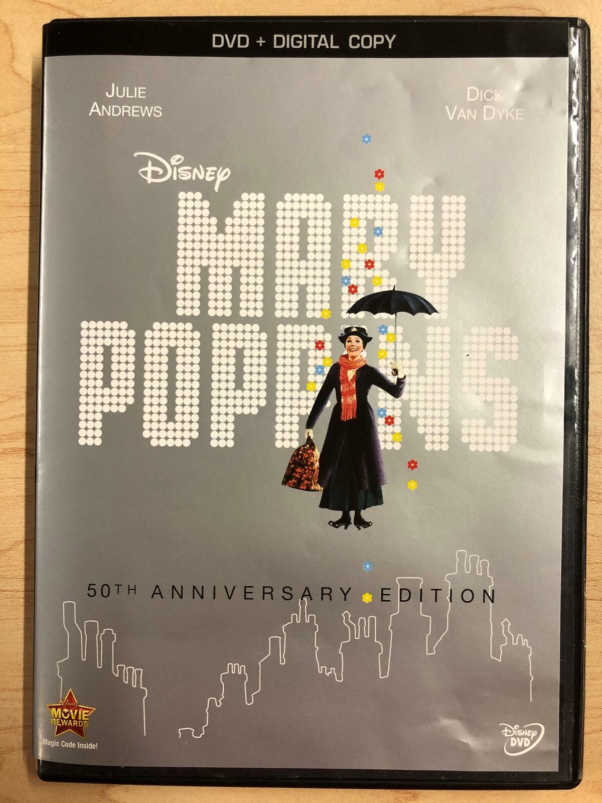 Mary Poppins (DVD, 1964, 50th Anniversary, Disney) - J1231
