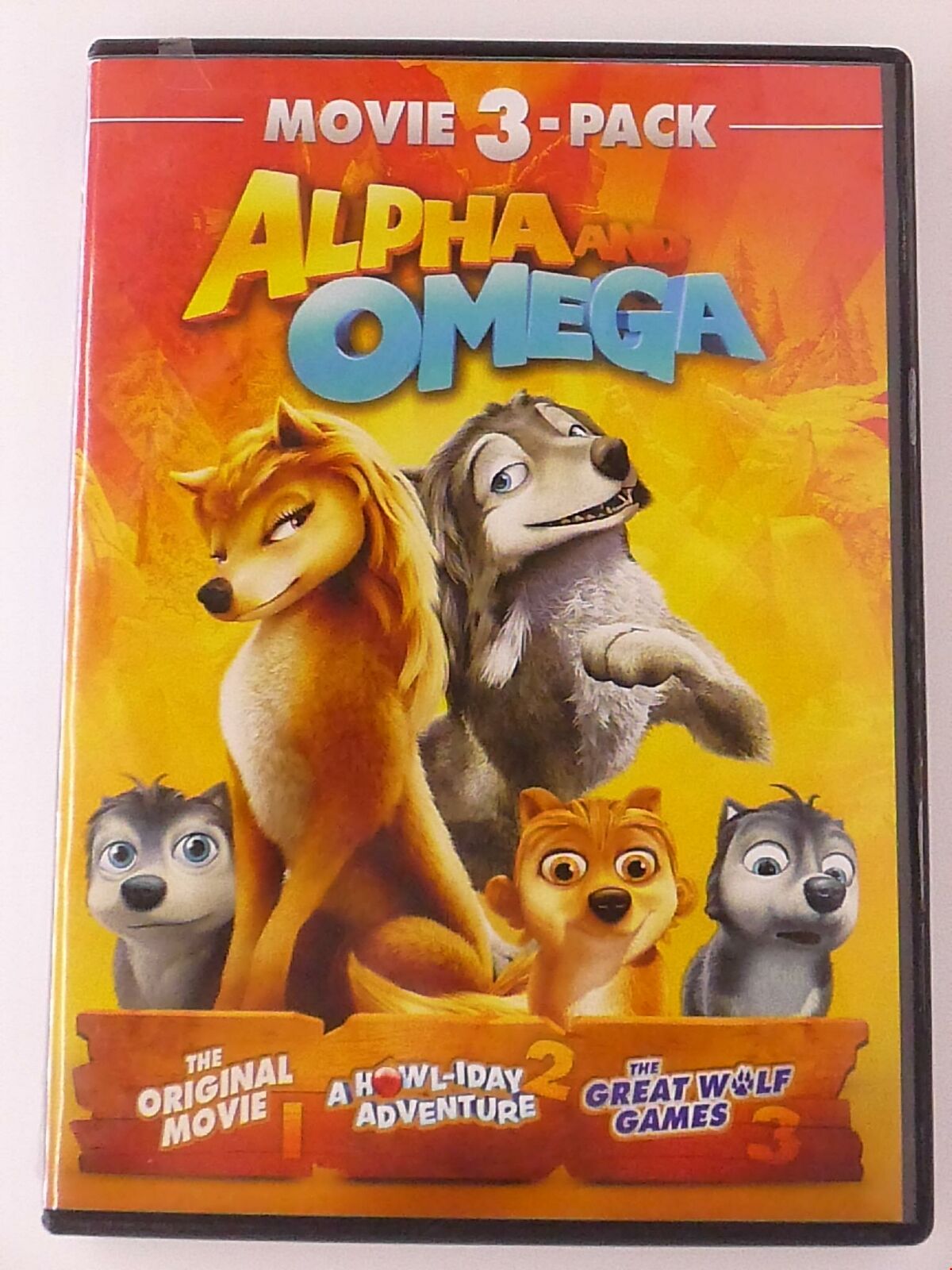 Alpha and Omega, Howl-Iday Adventure, The Great Wolf Games (DVD, 3-film) - H0321