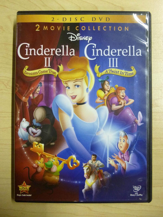 Cinderella II - Cinderella III (DVD, Disney Double Feature) - J1231