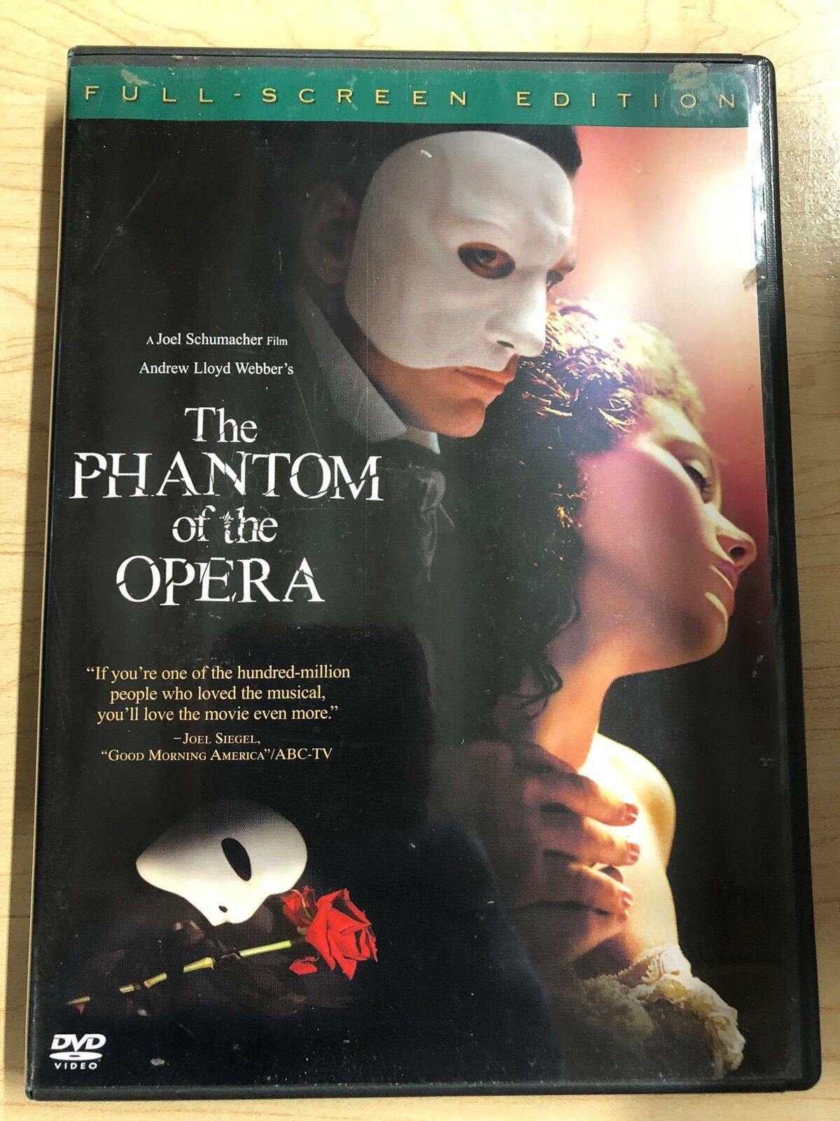 The Phantom of the Opera (DVD, Andrew Lloyd Webber, Full Frame, 2004) - G0531