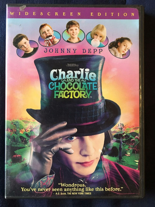 Charlie and the Chocolate Factory (DVD, 2005, Widescreen) - J1231