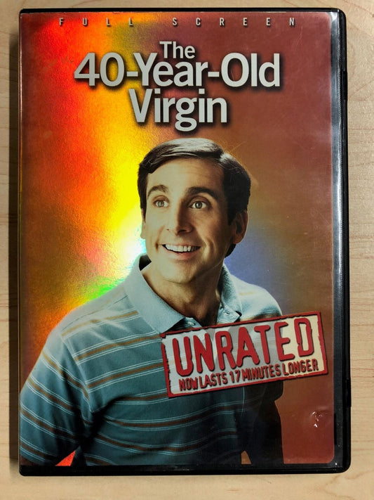 The 40-Year-Old Virgin (DVD, 2005, Full Frame, Unrated) - J1022