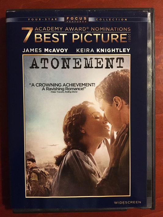 Atonement (DVD, Widescreen, 2007) - J1105