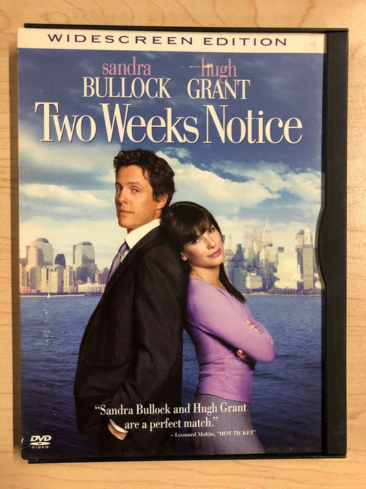 Two Weeks Notice (DVD, 2002, Widescreen) - J1231