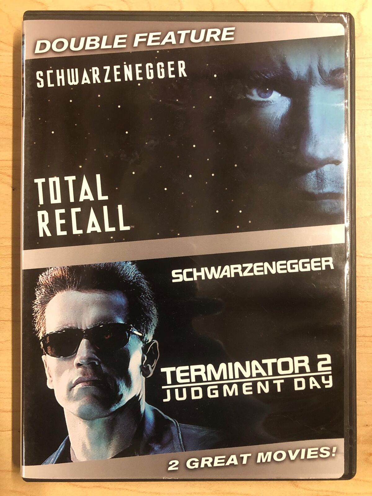 Total Recall - Terminator 2 Judgment Day (DVD, Double Feature) - J0917