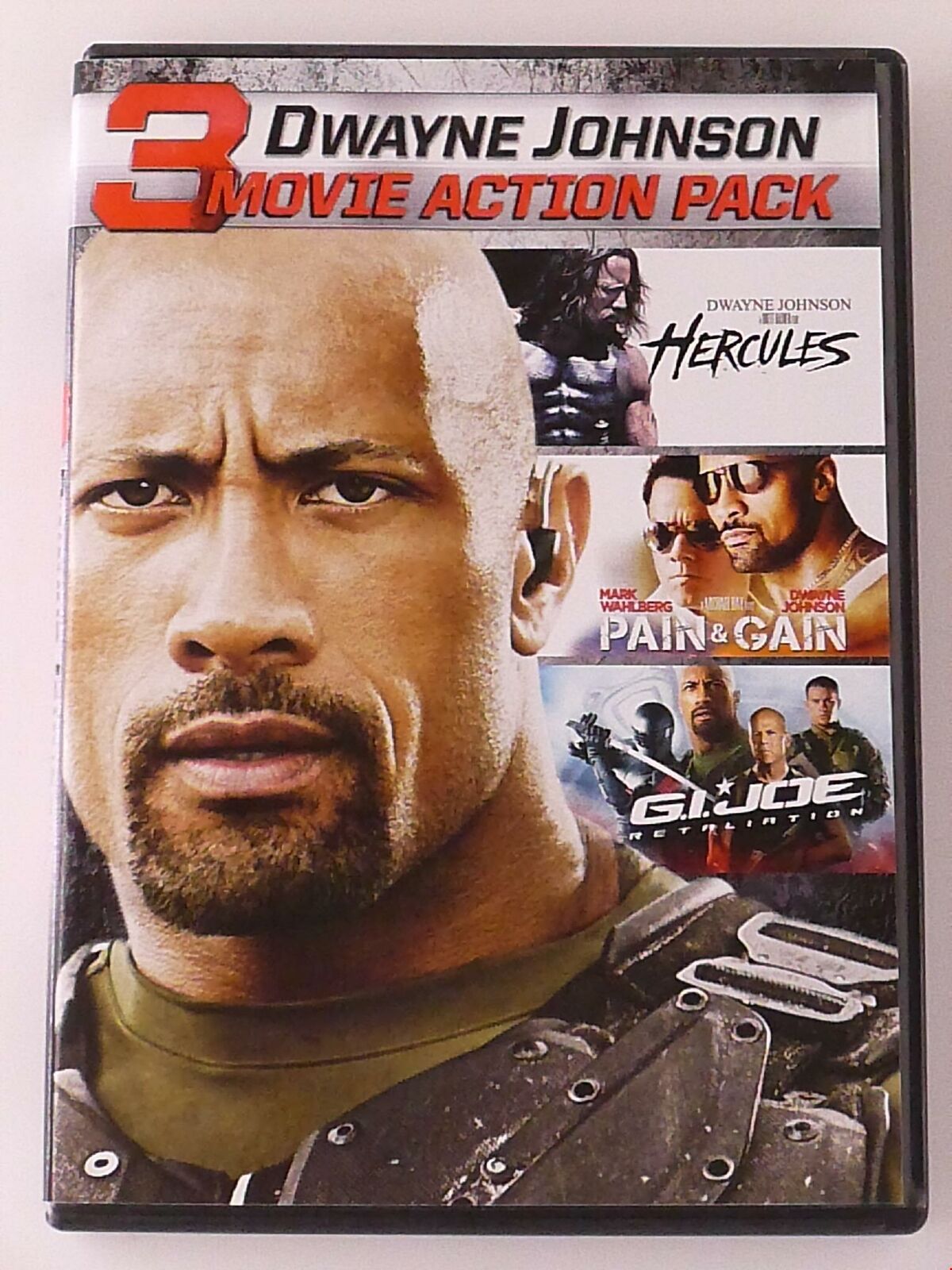 Dwayne Johnson - Hercules, Pain and Gain, G.I. Joe Retal.. (DVD, 3-film) - H1010