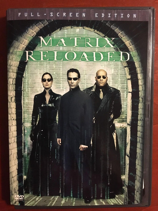 The Matrix Reloaded (DVD, 2003, Full-Screen) - J1231