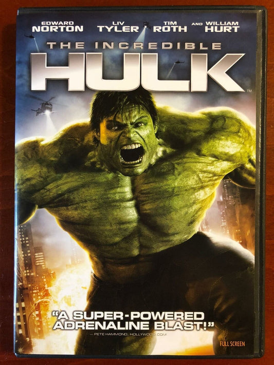 The Incredible Hulk (DVD, 2008, Full Screen) - G0823