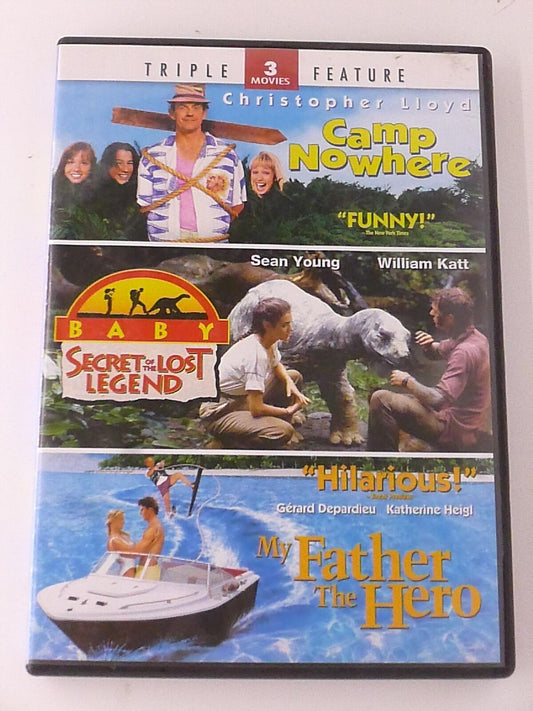 Camp Nowhere, Baby Secret of the Lost Legend, My Father.. (DVD, 3-film) - J0319