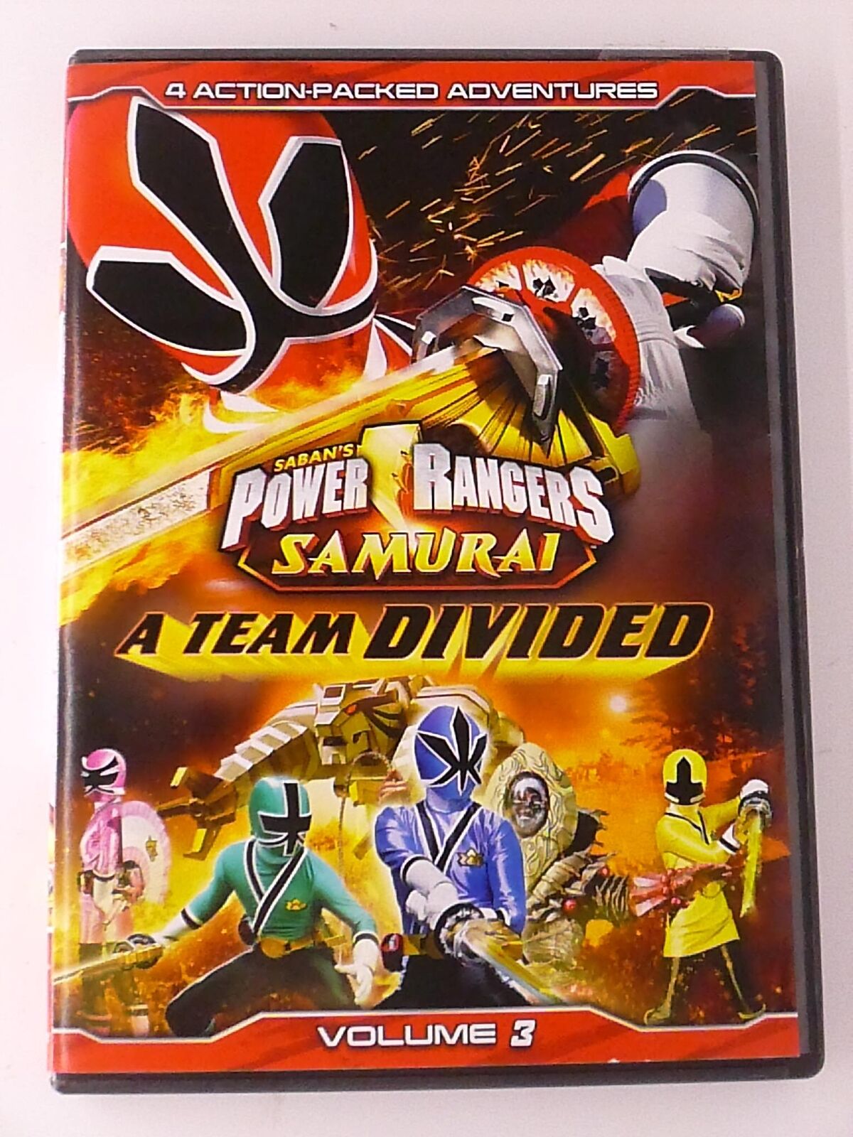 Power Rangers Samurai - A Team Divided - Volume 3 (DVD, 2011, 4 ep) - I1225