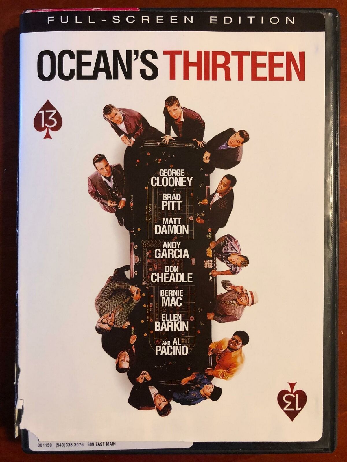 Oceans Thirteen (DVD, 2007, Full Frame) - G0906