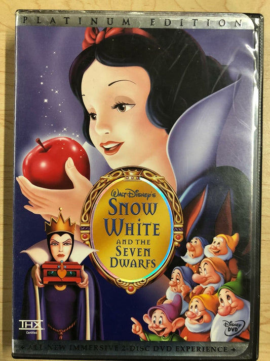 Snow White and the Seven Dwarfs (DVD, Disney, 1937, Platinum Edition) - STK